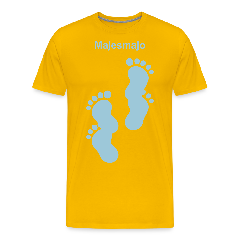 Camiseta premium hombre - amarillo sol