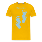 Camiseta premium hombre - amarillo sol