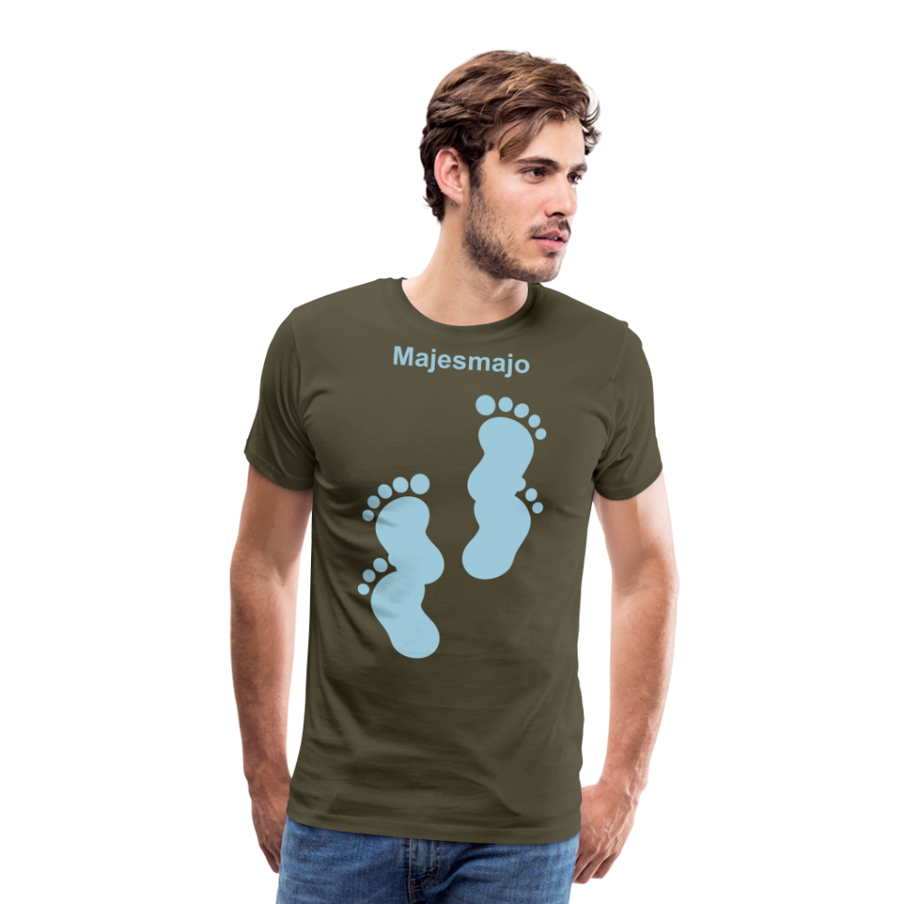 Camiseta premium hombre - caqui