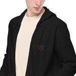 Sudadera con capucha y cremallera unisex"Nya"