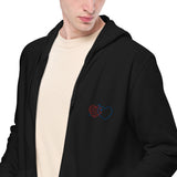 Sudadera con capucha y cremallera unisex"Nya"