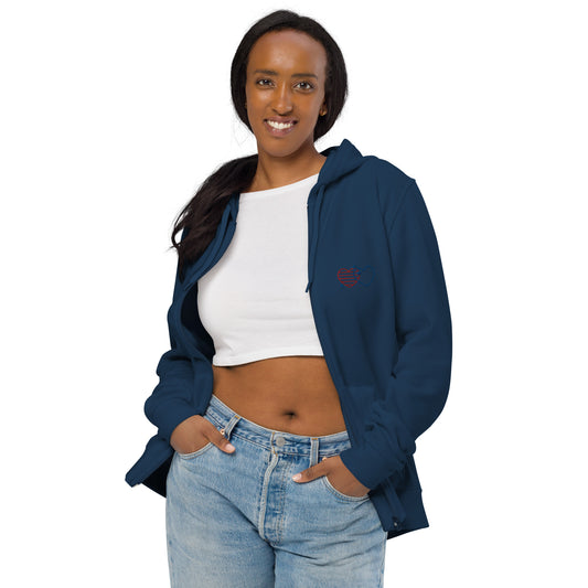 Sudadera con capucha y cremallera unisex"Nya"