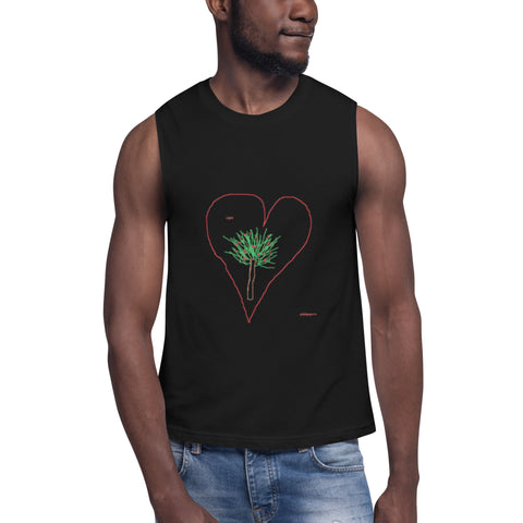 Camiseta sin mangas unisex"el corazon de gigigogutu"