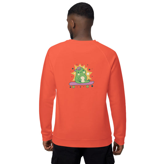 Sudadera orgánica raglán unisex"Spri"