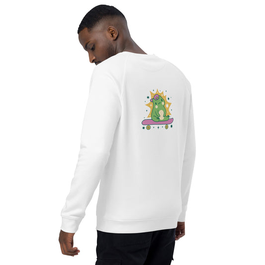 Sudadera orgánica raglán unisex"Spri"