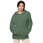 Sudadera con capucha teñida unisex"free"