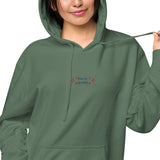 Sudadera con capucha teñida unisex"free"