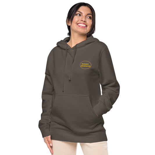 Sudadera con capucha teñida unisex"Summer adventure"