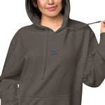 Sudadera con capucha teñida unisex"free"