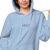 Sudadera con capucha teñida unisex"free"