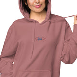 Sudadera con capucha teñida unisex"free"