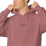 Sudadera con capucha teñida unisex"free"