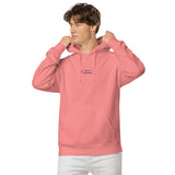 Sudadera con capucha teñida unisex"free"