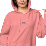 Sudadera con capucha teñida unisex"free"