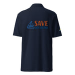 Polo de piqué unisex "save our oceans"