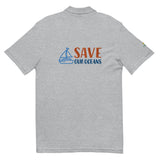 Polo de piqué unisex "save our oceans"