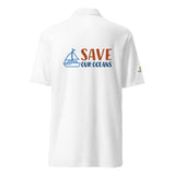 Polo de piqué unisex "save our oceans"