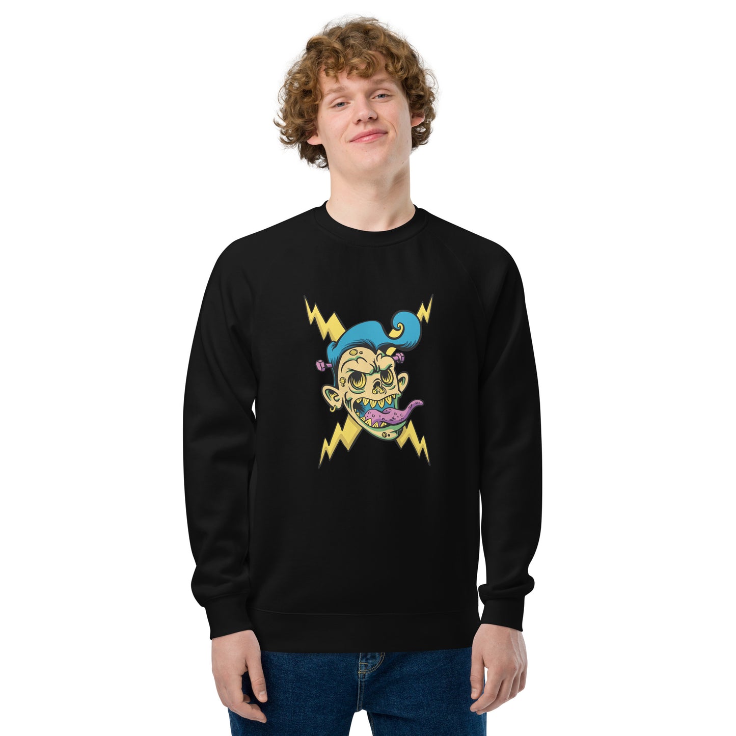 Sudadera raglán unisex"Bhav"