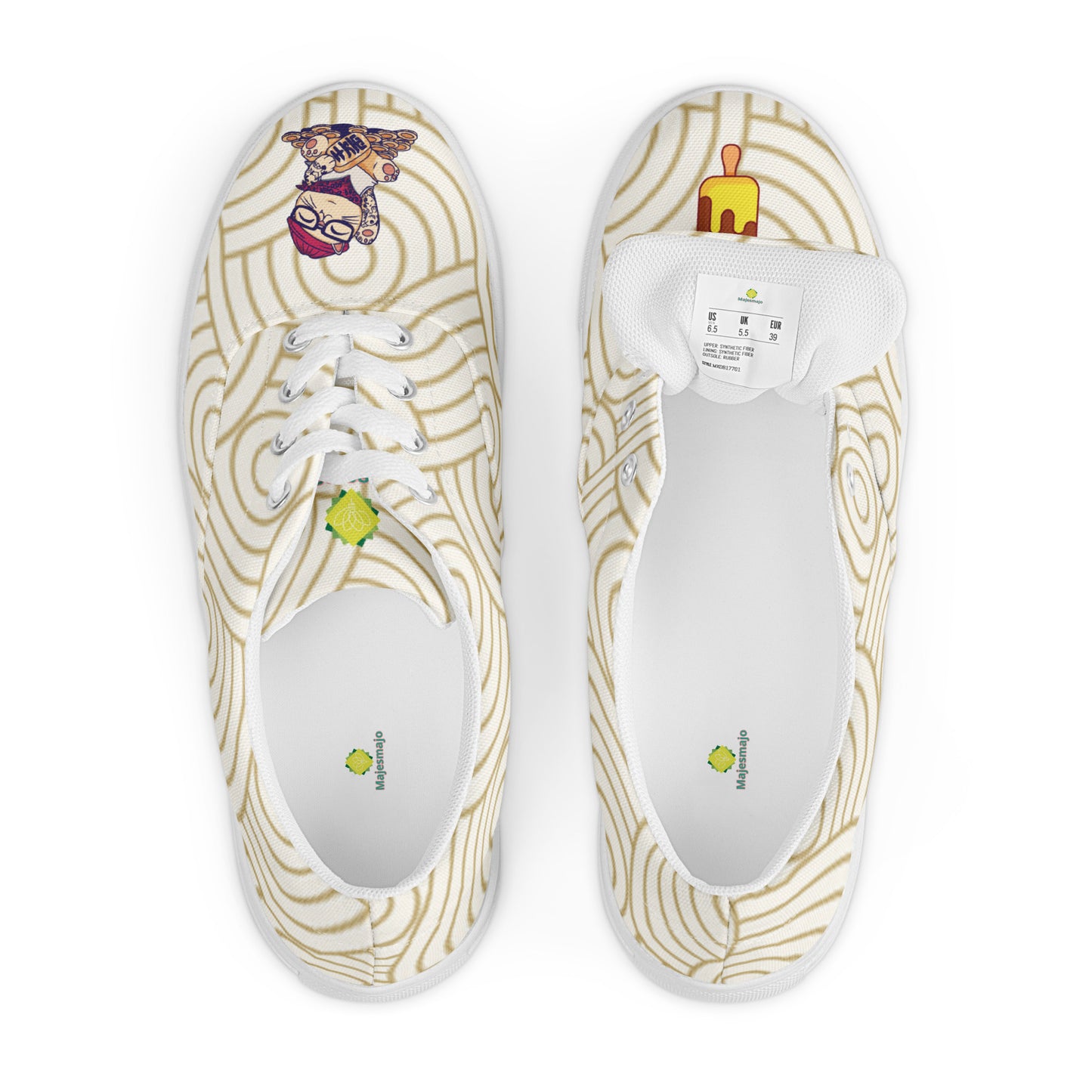 Zapatillas de lona con cordones para mujer"Alma"