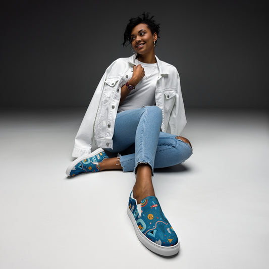 Zapatillas de lona sin cordones para mujer"Neiji"