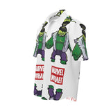 Camisa de Botones de Manga Corta para Hombre"hulk"