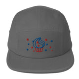 Gorra de cinco paneles"magdalena bandera americana"