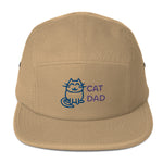 Gorra de cinco paneles"Cat dad"