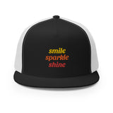 Gorra tipo trucker"Smile Sparkle Shine"