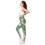 Leggins de cintura cruzada con bolsillos"MJM floral"