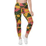 Leggings mit "nach rechts gehenden" Taschen