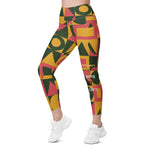 Leggings mit "nach rechts gehenden" Taschen