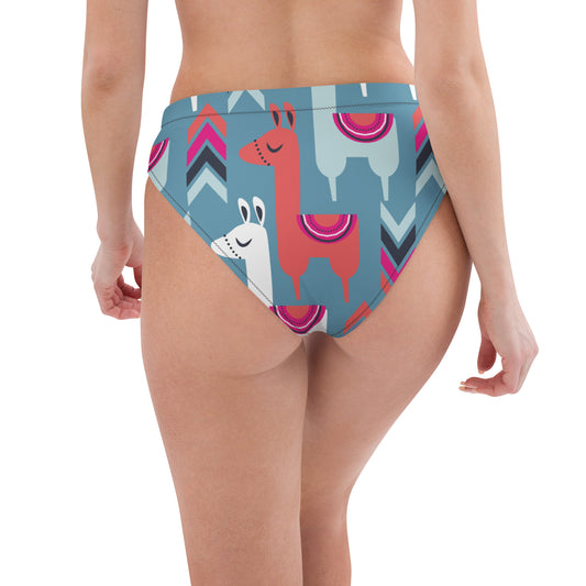 Braguita bikini reciclada talle alto all over