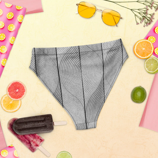Braguita bikini reciclada talle alto all over"Orle"