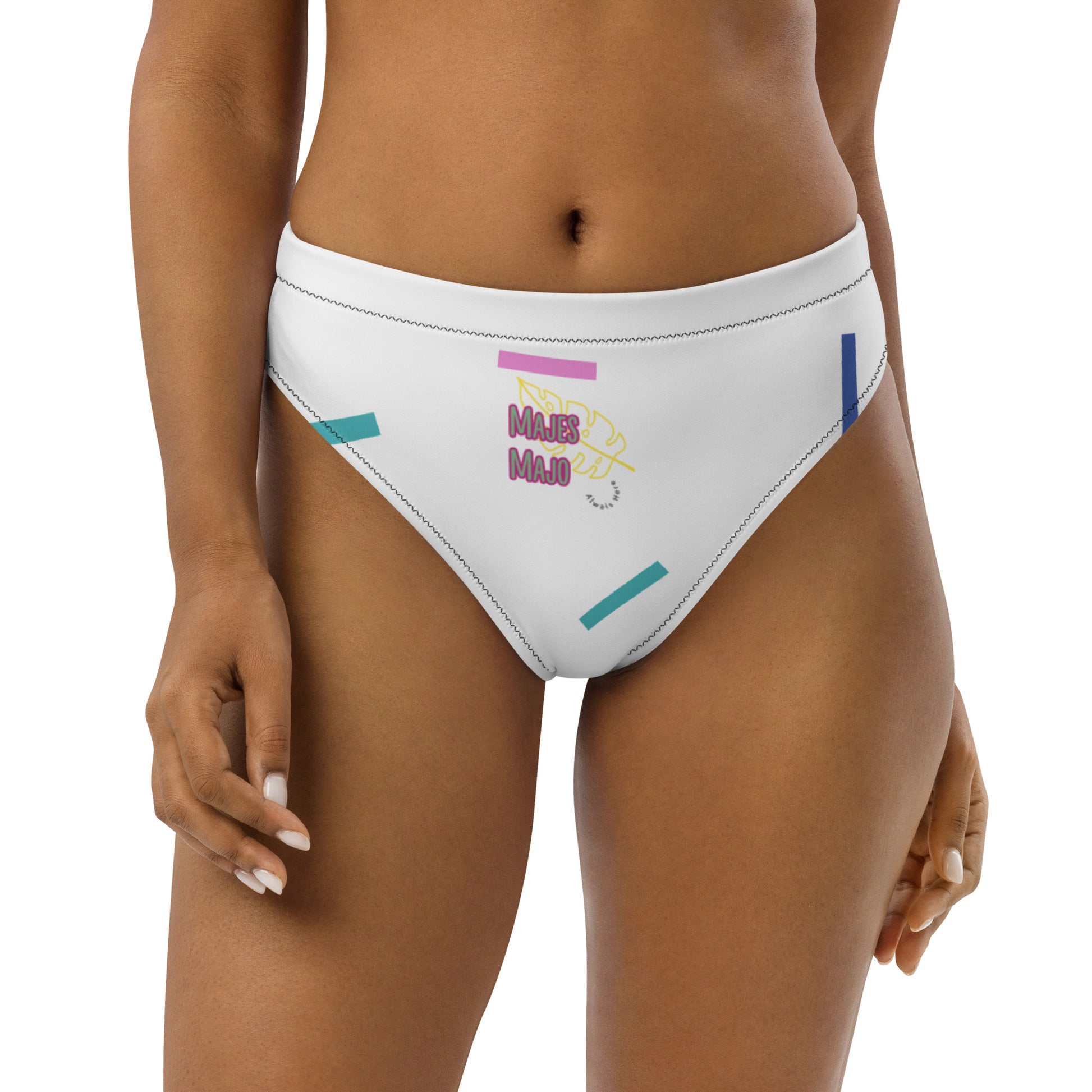 Braguita bikini reciclada talle alto all over"mjm"