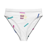 Recycling-Bikinihose mit hoher Taille "mjm"