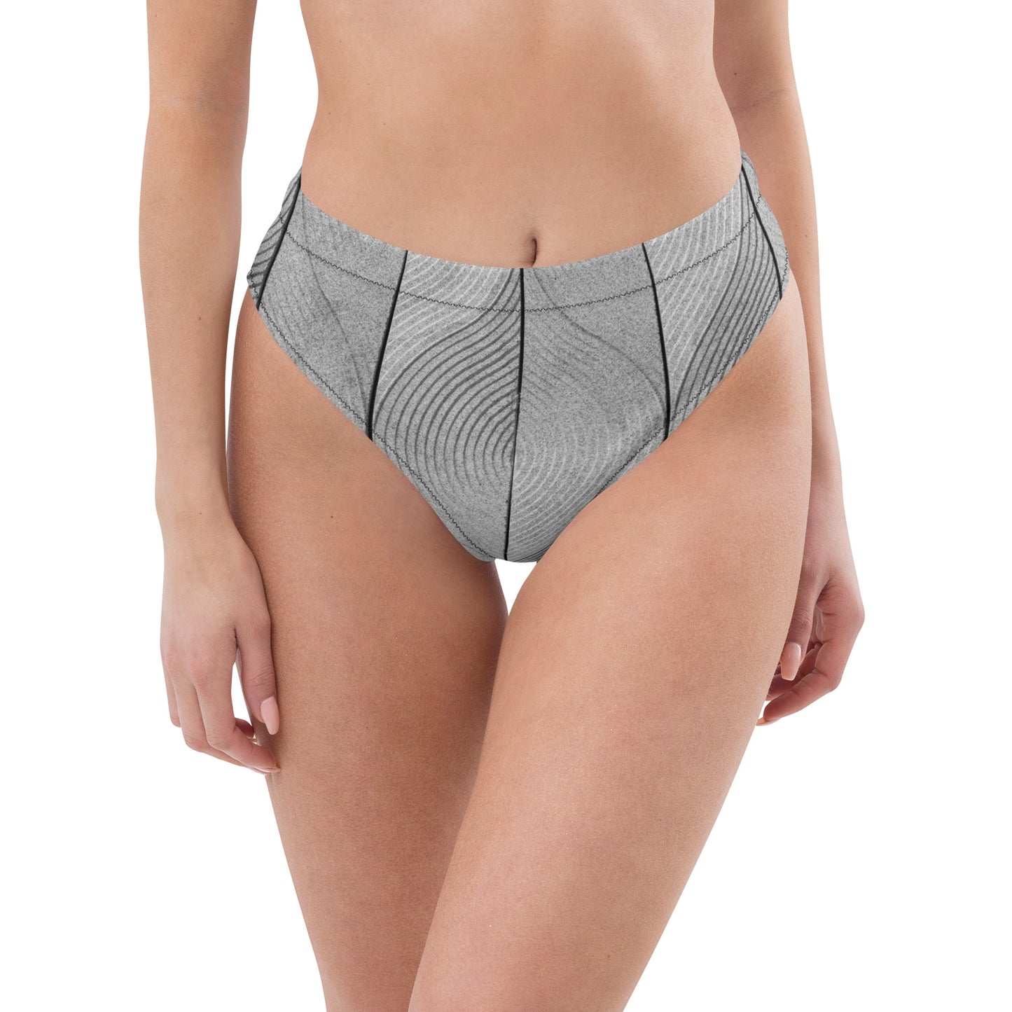 Braguita bikini reciclada talle alto all over"Orle"