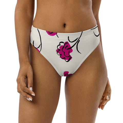 Braguita bikini reciclada talle alto all over"Balti"