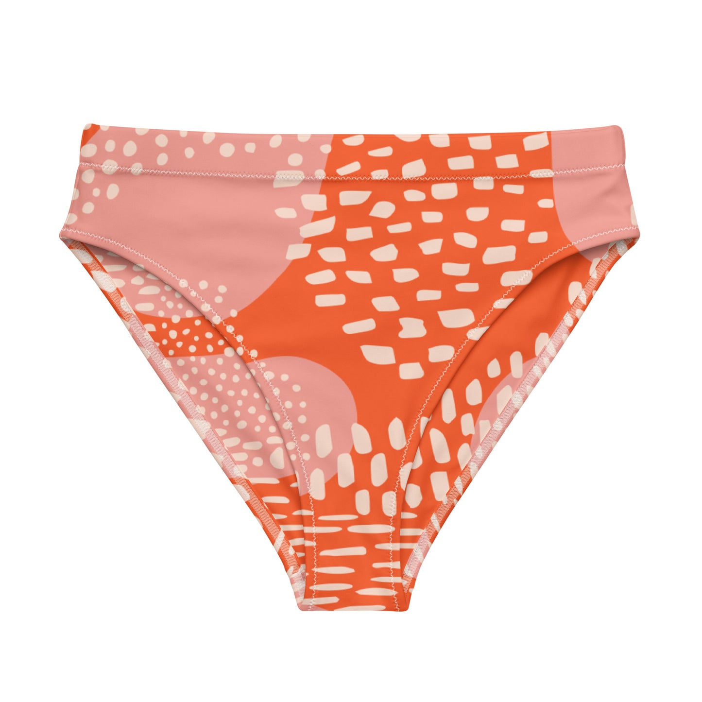 Braguita bikini reciclada talle alto all over"Chandi"