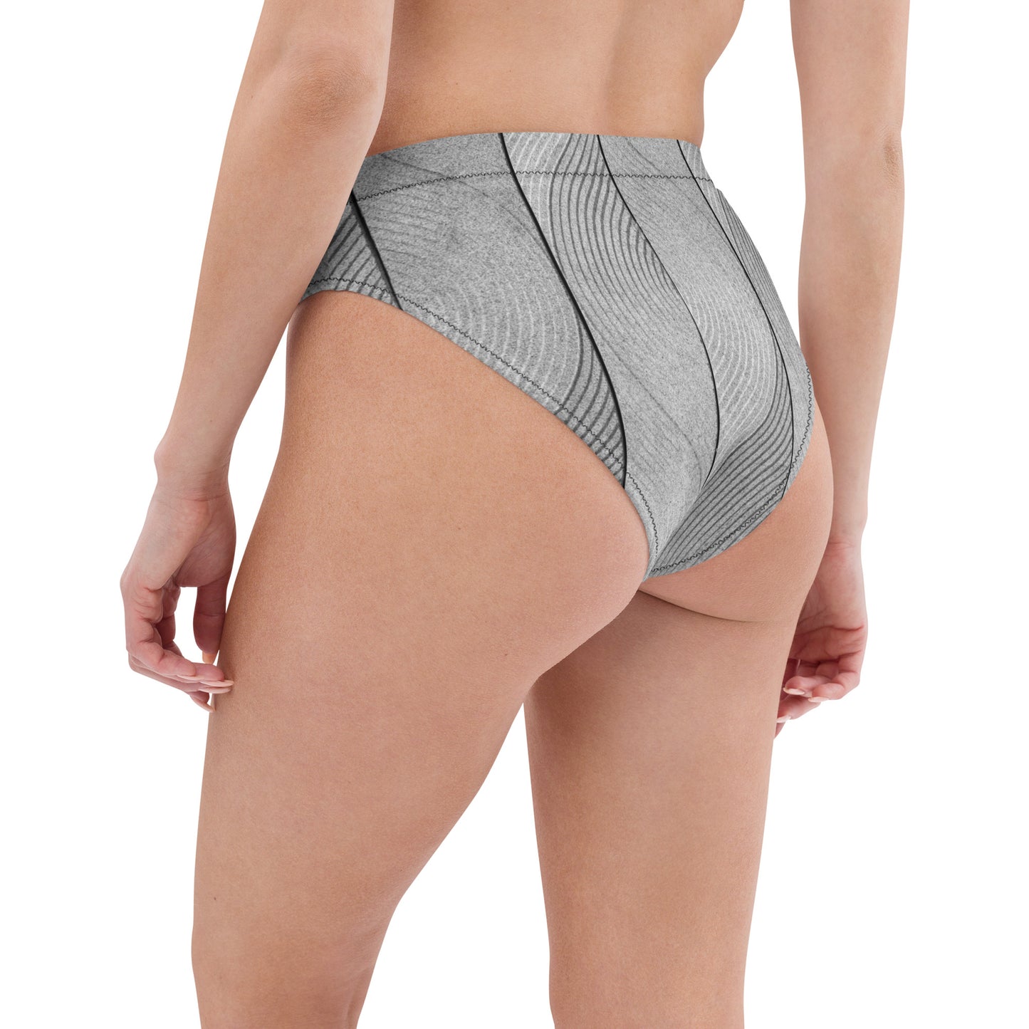 Braguita bikini reciclada talle alto all over"Orle"