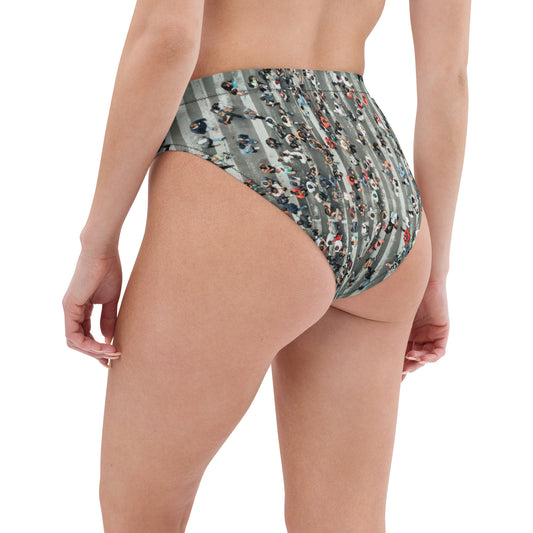 Braguita bikini reciclada talle alto all over"Cai"