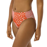 Braguita bikini reciclada talle alto all over"Chandi"