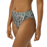 Braguita bikini reciclada talle alto all over"Cai"