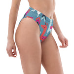 Braguita bikini reciclada talle alto all over