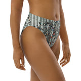 Braguita bikini reciclada talle alto all over"Cai"