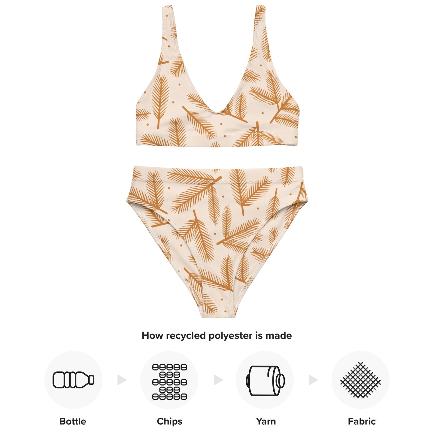 Bikini reciclado talle alto all over"style"