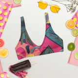 Sujetador bikini reciclado con relleno all over"Jiamu"