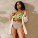 Sujetador bikini reciclado con relleno all over