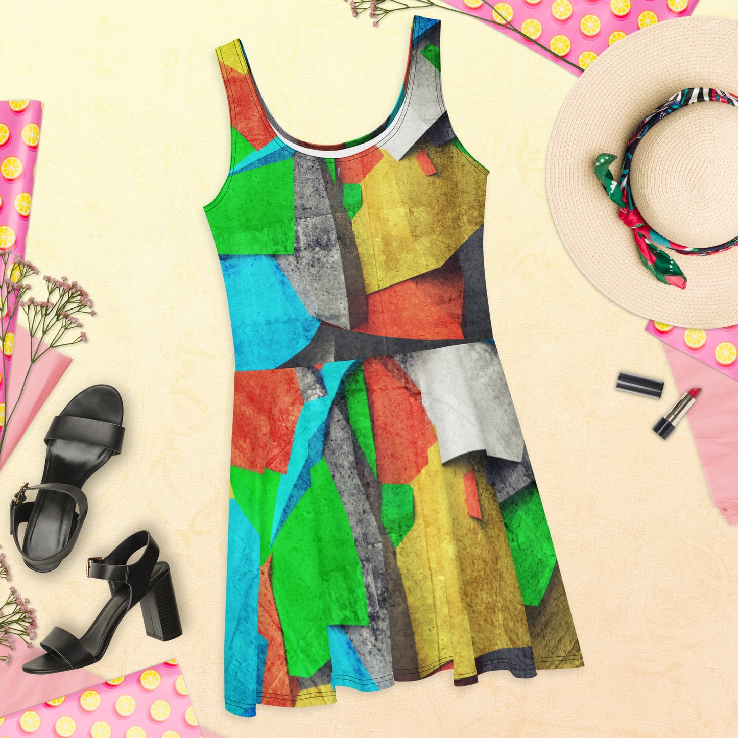 Vestido skater"Krasn"