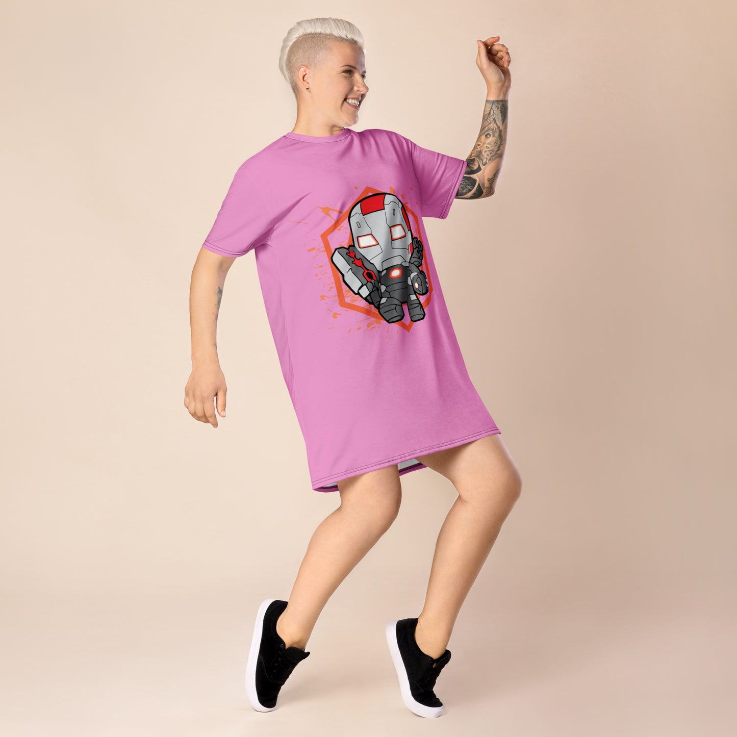 Vestido camiseta"maquina de guerra"