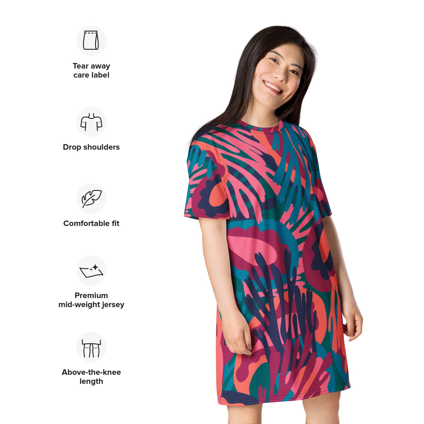 Vestido camiseta"abstract"